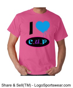 Gildan Adult "I Love C.U.P." T-shirt Design Zoom